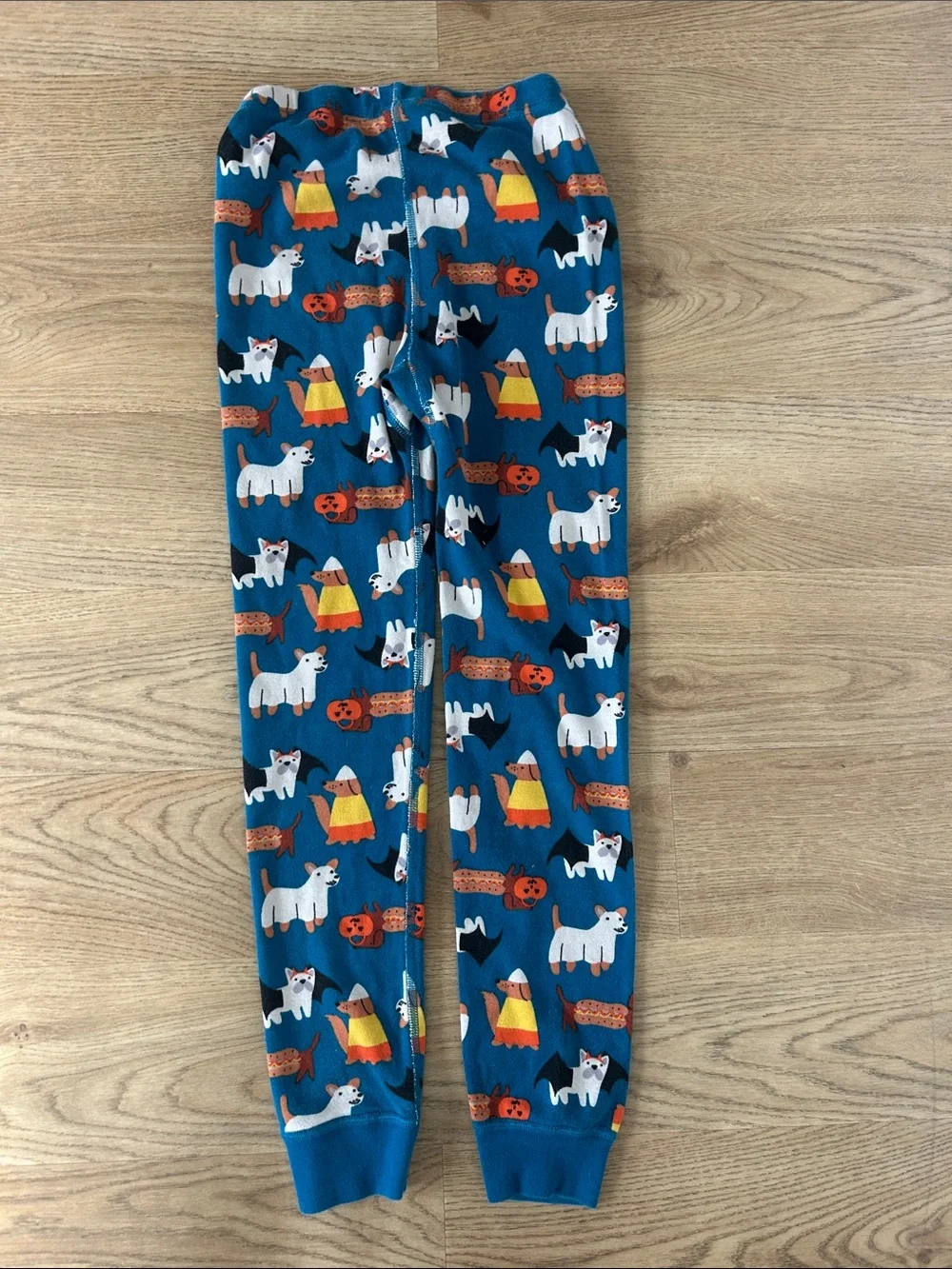 Hanna‎ Andersson Halloween Dogs Long Johns Pajamas Size 130 8
